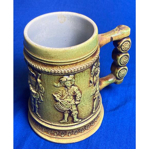 VTG Gerz German Beer Stein 5.5" Musicians Ceramic Medieval Renaissance No Lid - Picture 3 of 9